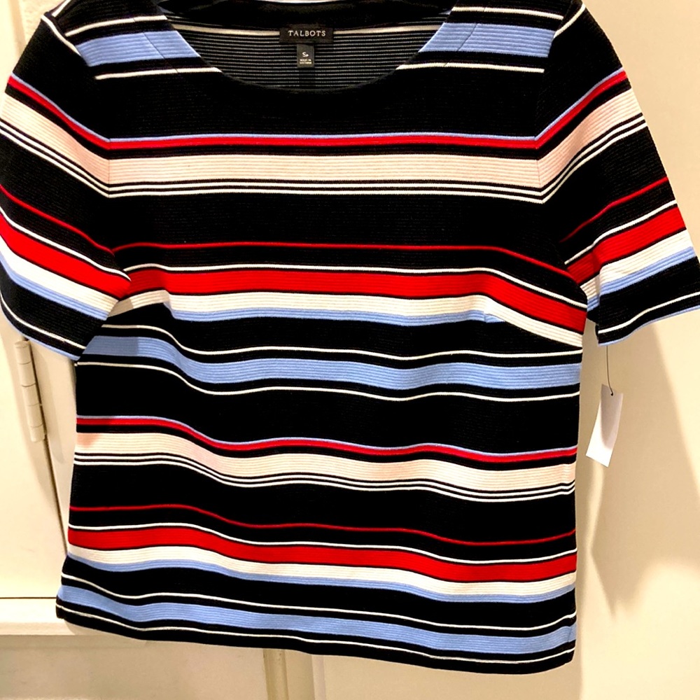 NEW  PRICE DROP Talbot’s red,white, and navy top